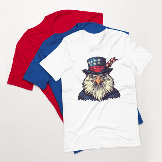 Free Eagle Retro T-Shirt, Strong Patriotic Tee, USA Pride Shirt